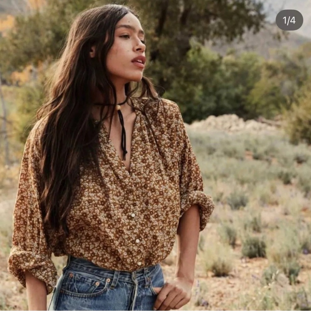Doen Jane Blouse Floral Print - Small